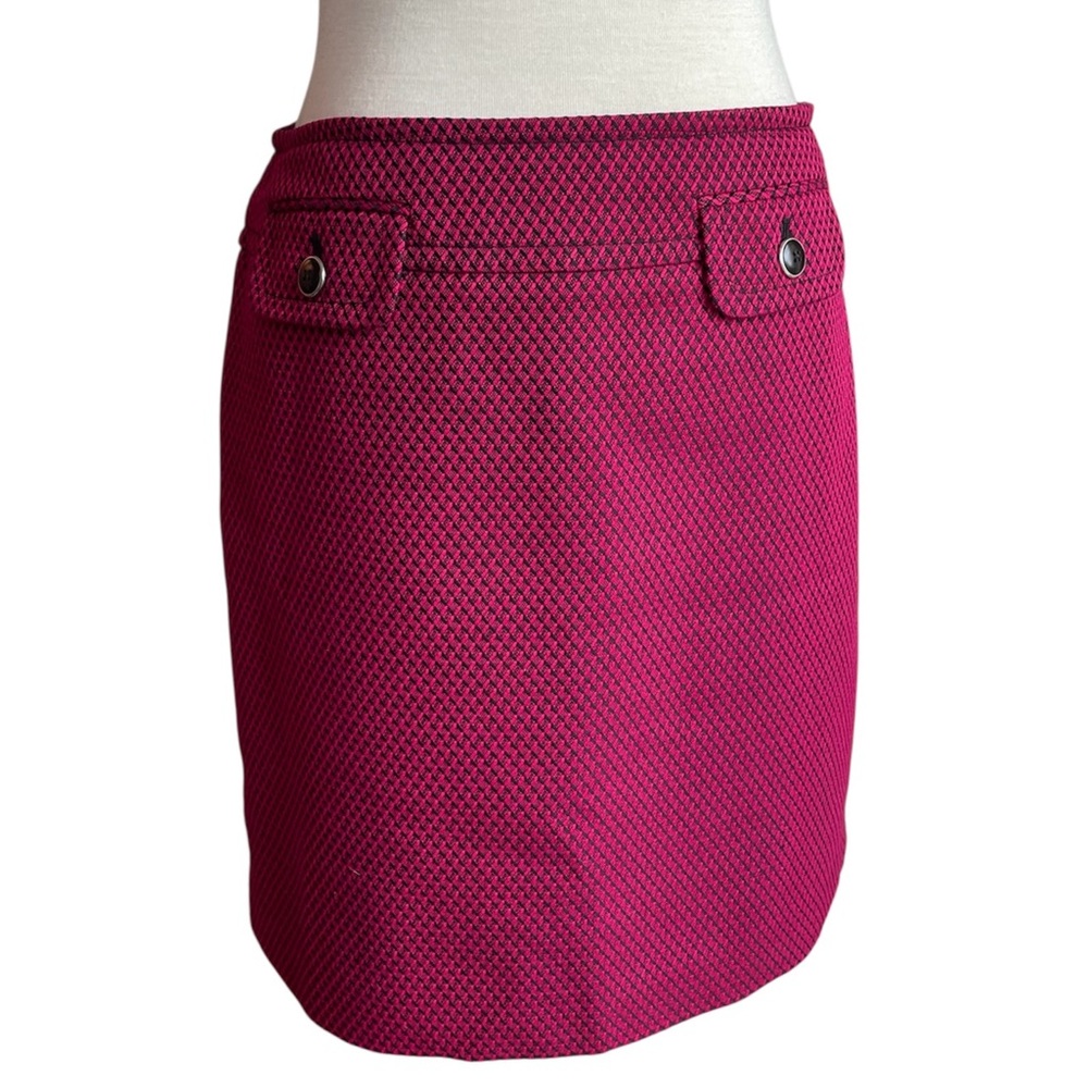 3/$10 LOFT Pink & Black Knee-Length Pencil Skirt for Work